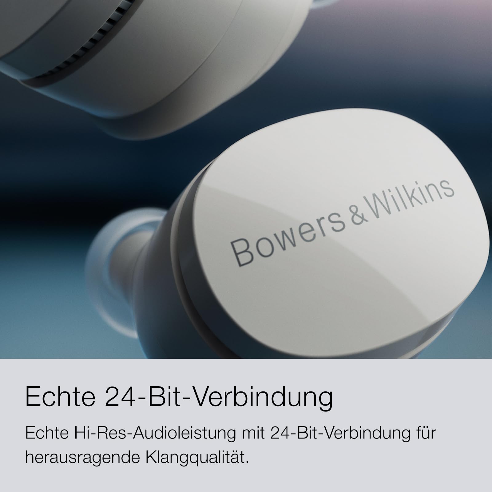 Bowers & Wilkins Pi6 kabellose True Wireless Noice Cancelling Kopfhörer mit Bluetooth, aptX, aktivem Noise Cancelling - Storm Grey