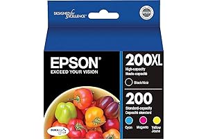 Epson 200 DURABrite Ultra Ink Cartridge Combo Pack for Reliable and Vivid Prints