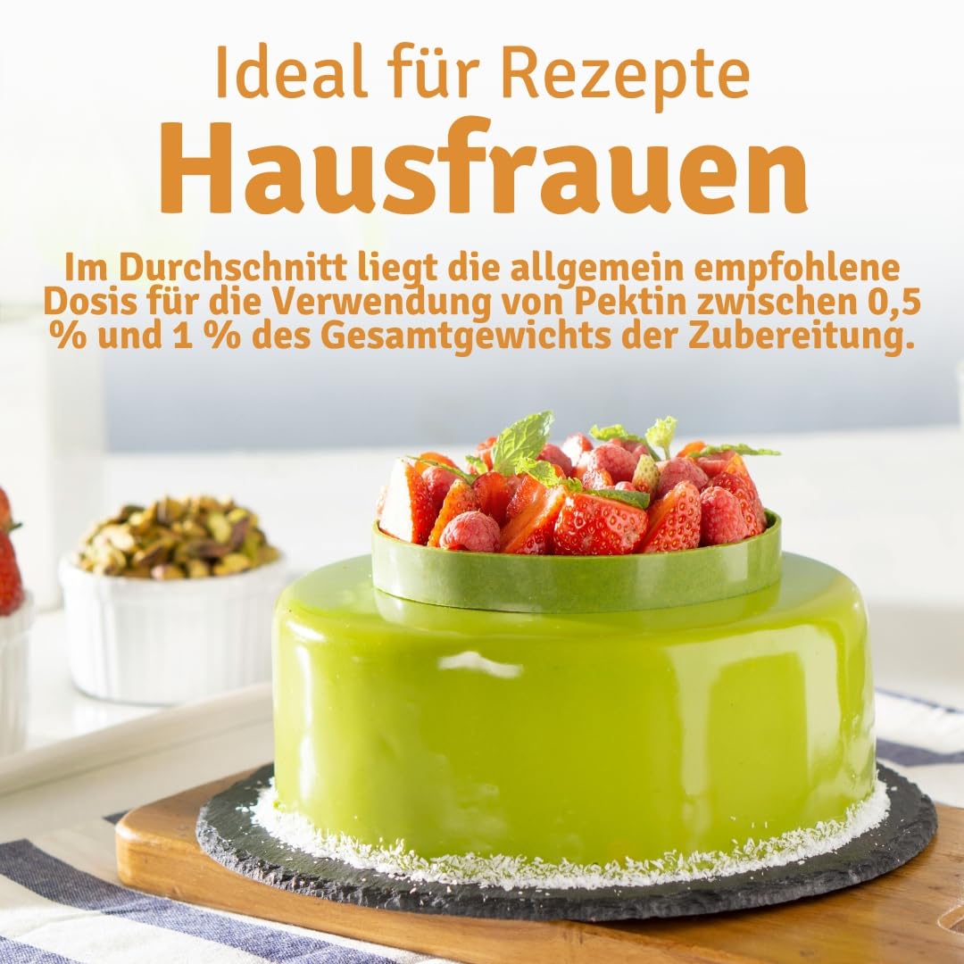 Mr.P Ingredients Pektin NH 1kg Glas, Apfelpektin, Natürliches Lebensmittel-Verdickungsmittel, Stabilisator für Fruchtaufstrich, Pektin für Marmelade, Gelatine, Vegan, Glutenfrei, Ohne GV