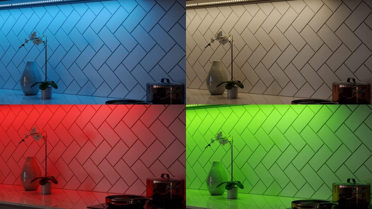 Good Earth Lighting  LED Indoor RGBW Tape Light 144-in Plug-in Under Cabinet Tape Light with Remote