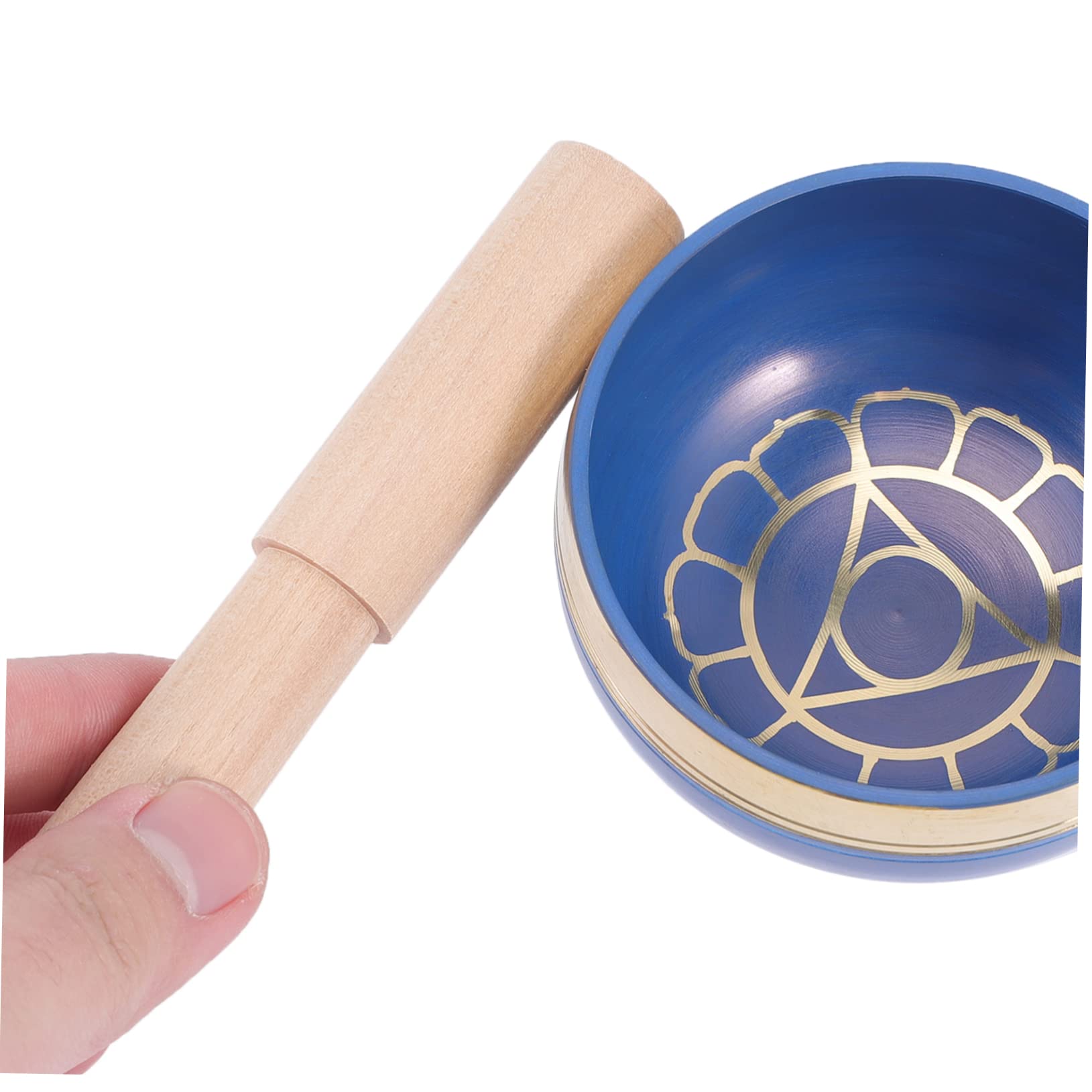 1 Set Ciotola per musica buddista Ciotola per meditazione Ciotola per canto blu Decorazione Ciotola per preghiera Ciotole per Chakra Ciotola Zen Ciotole per meditazione Ciotola per Buddha Fornitura