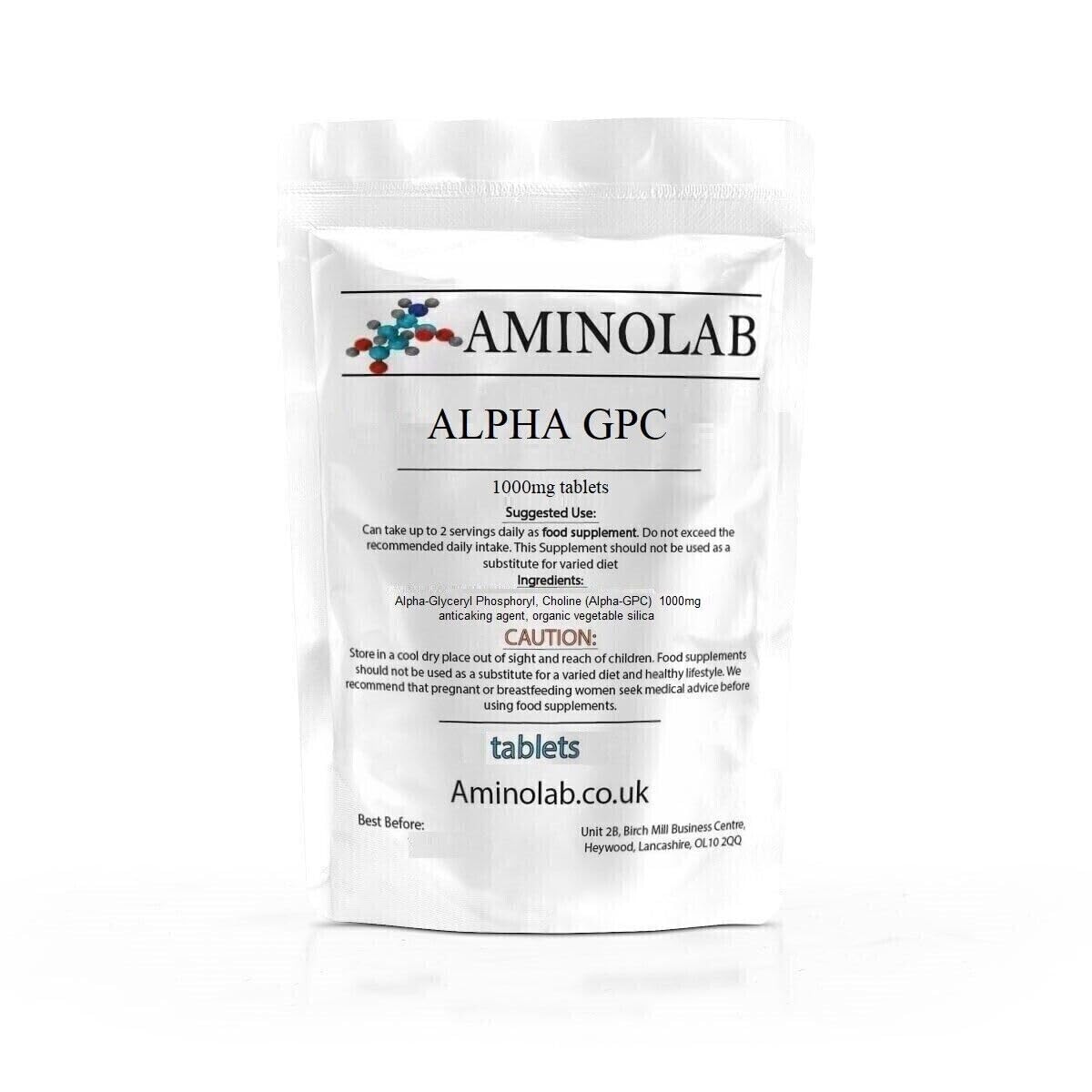 Aminolab - Alpha 99% GPC 1000mg 365 Tablets