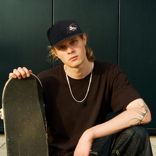 Miniatura 4 de Sombrero de calavera con bandera de Estados Unidos para hombre gorra de béisbol ajustable de terror para hombre
