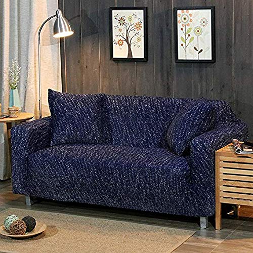 Porte-Vent housse coussin de canapé stretch extensible 4 places couleur unie maille