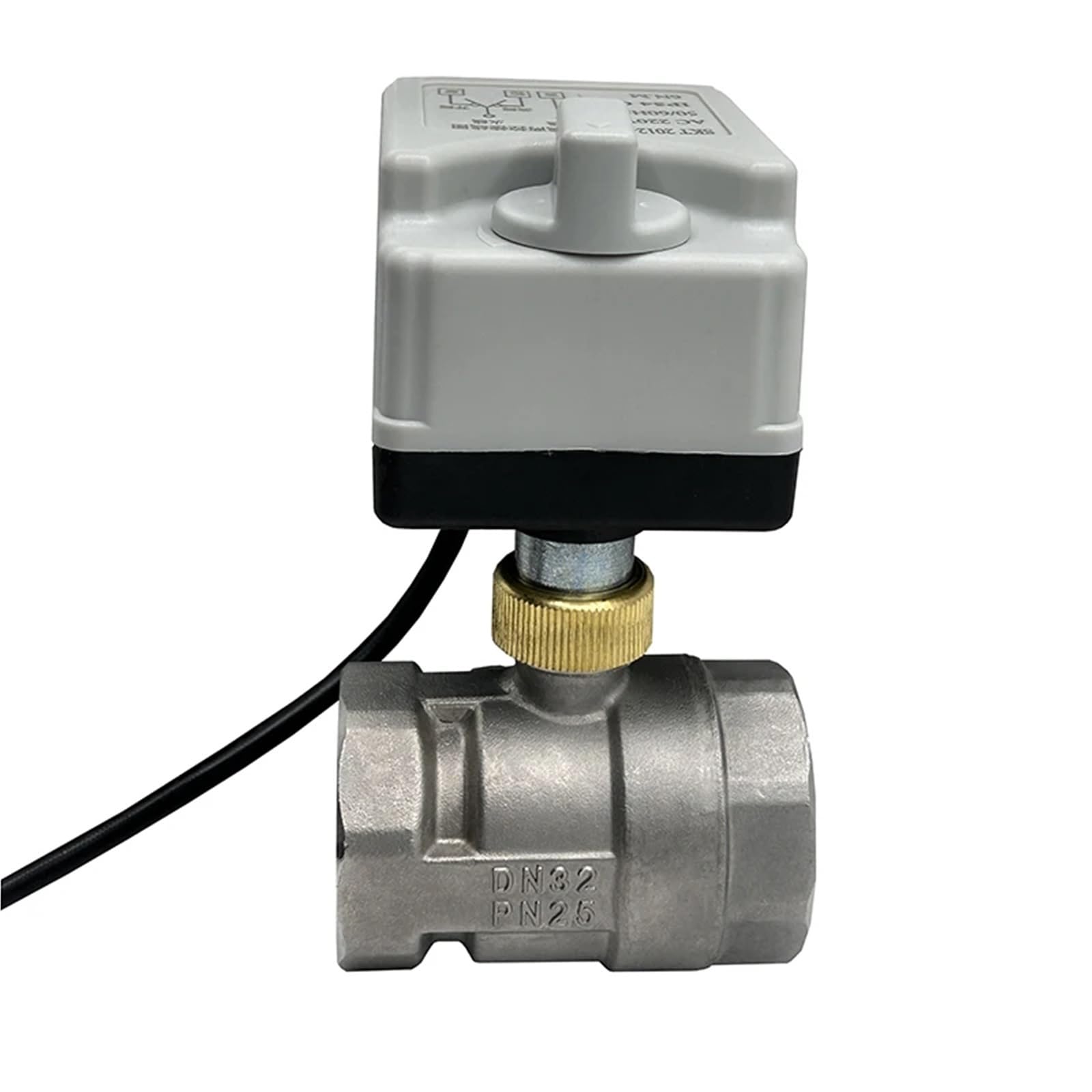 1/2 "3/4" 1 "Edelstahl Elektrische Kugelhahn Mit Manuelle Schalter 220V 12V Drei Draht Zwei punkt Control Motorisierte Kugelhahn 1 stücke(3/4",220VAC)