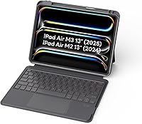 Vista 8 de Funda de teclado EIP Magnetix para iPad (A16) 11ª/10ª Generación (2025/2022), con atajos de lápiz patentados, protectora, soporte de bisagra