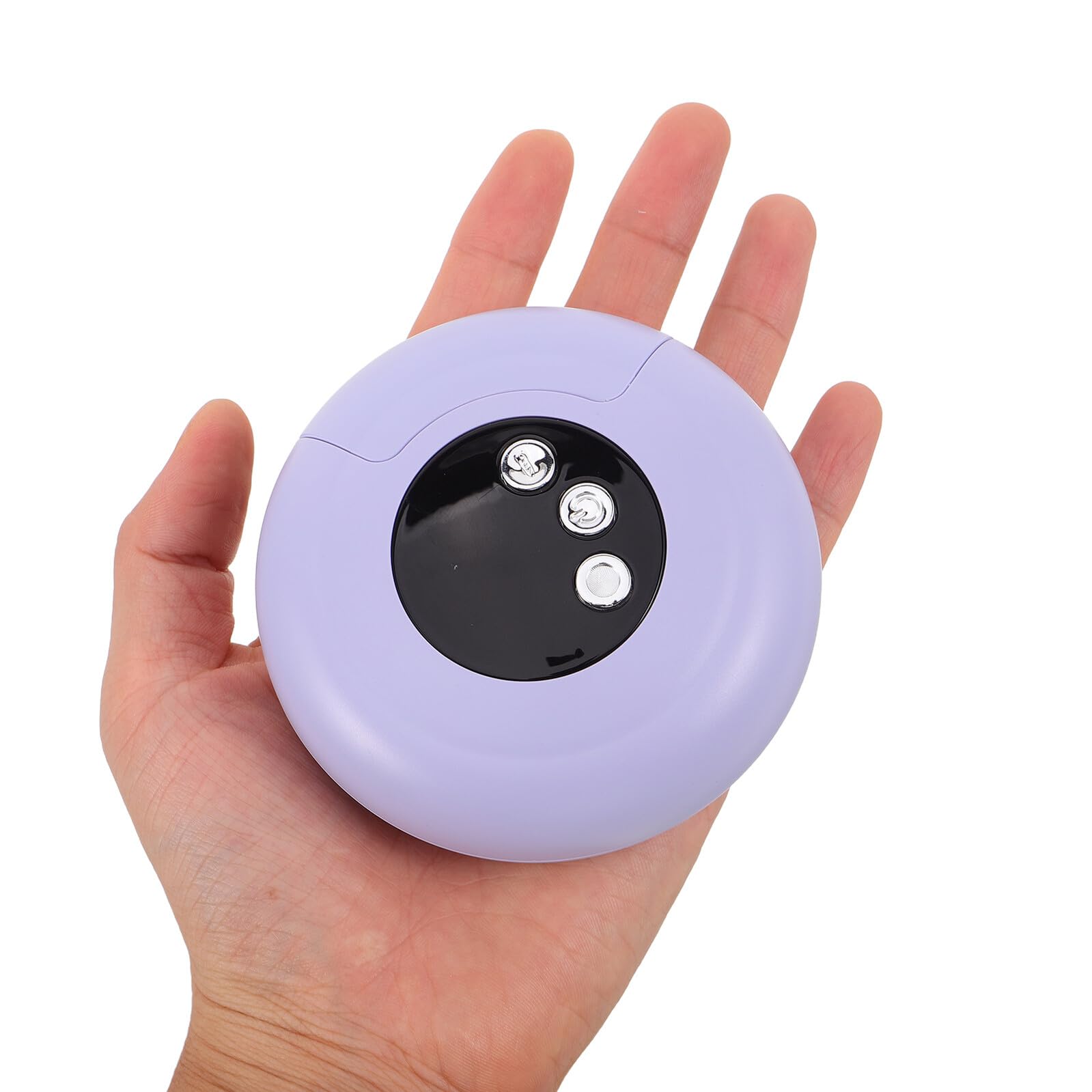 Lijadora de Uñas Eléctrica para Bebés Recargable, Kit Portátil para Cortar y Pulir Uñas, Diseño Violeta Disco Volador, Silenciosa y Segura para Cuidado Infantil en Viajes