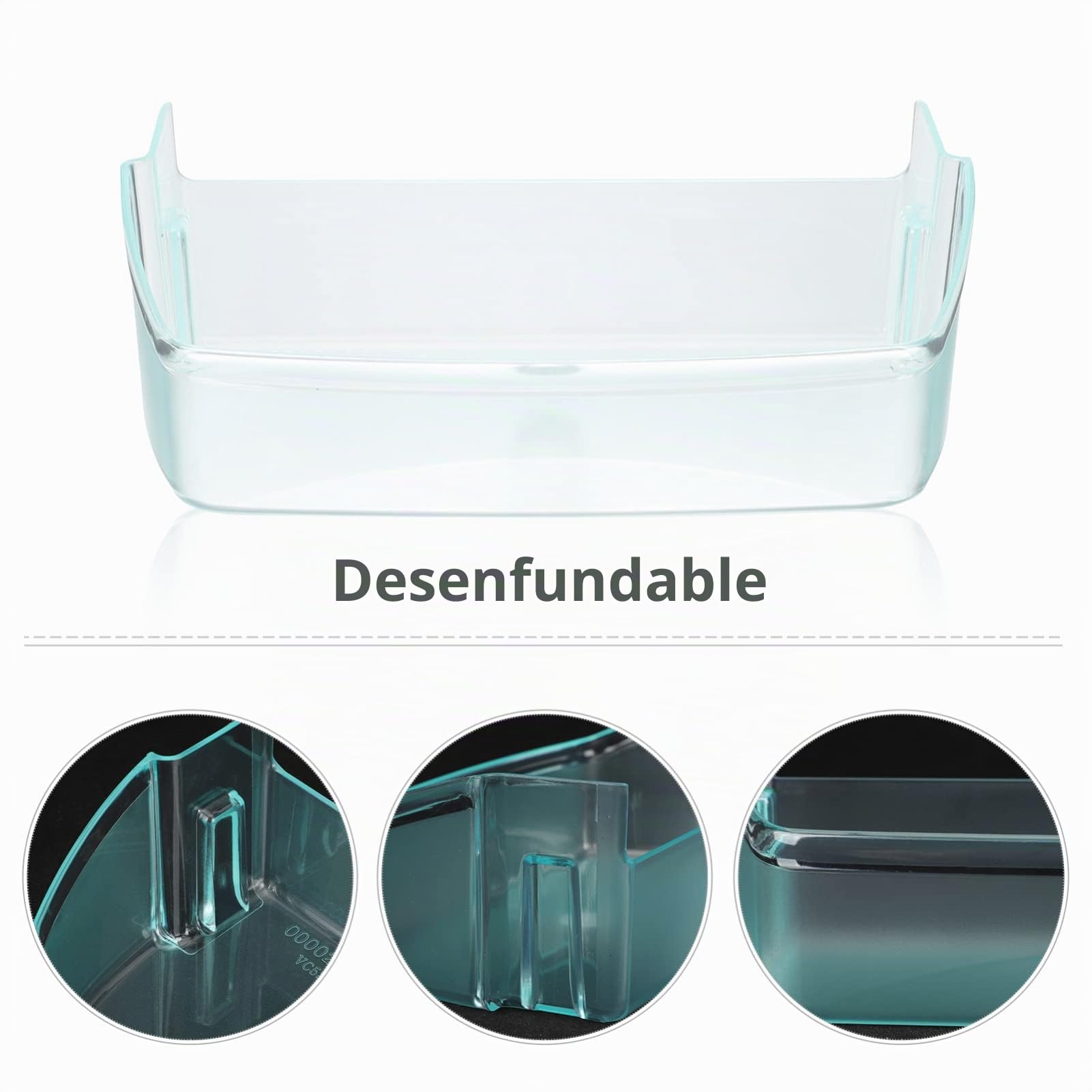 HOMSFOU Organizador Para Nevera Y Puerta Lateral Caja Nevera Para Almacenaje De Alimentos Soporte Para Bolsa De Condimento 7.87 X 4.13 X 2.55 in Accesorio Para Clasificar Frutas Y Verduras