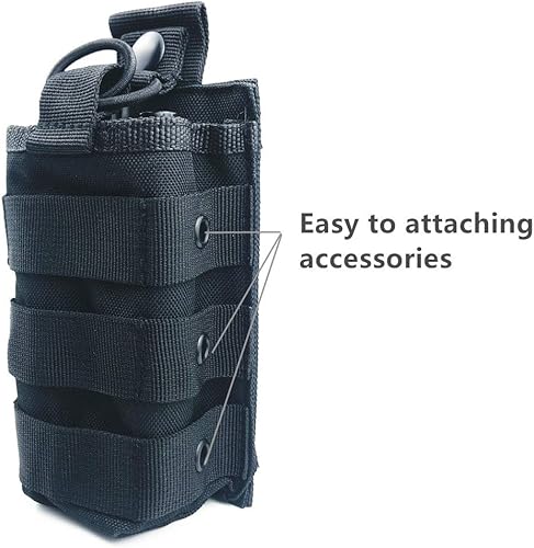 Miniatura 5 de Molle Tactical - Funda universal de nailon para radio compatible con Baofeng Midland Motorola Walkie talkies