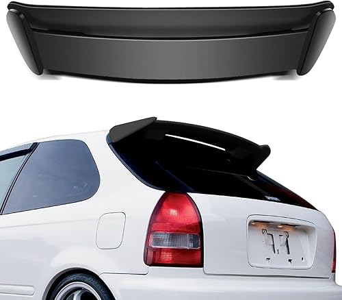 SCITOO Alerón de techo de ventana trasera de ABS para Honda Civic Hatchback 1996-2000 para Honda Civic Hatchback, alerón de techo de ventana trasera