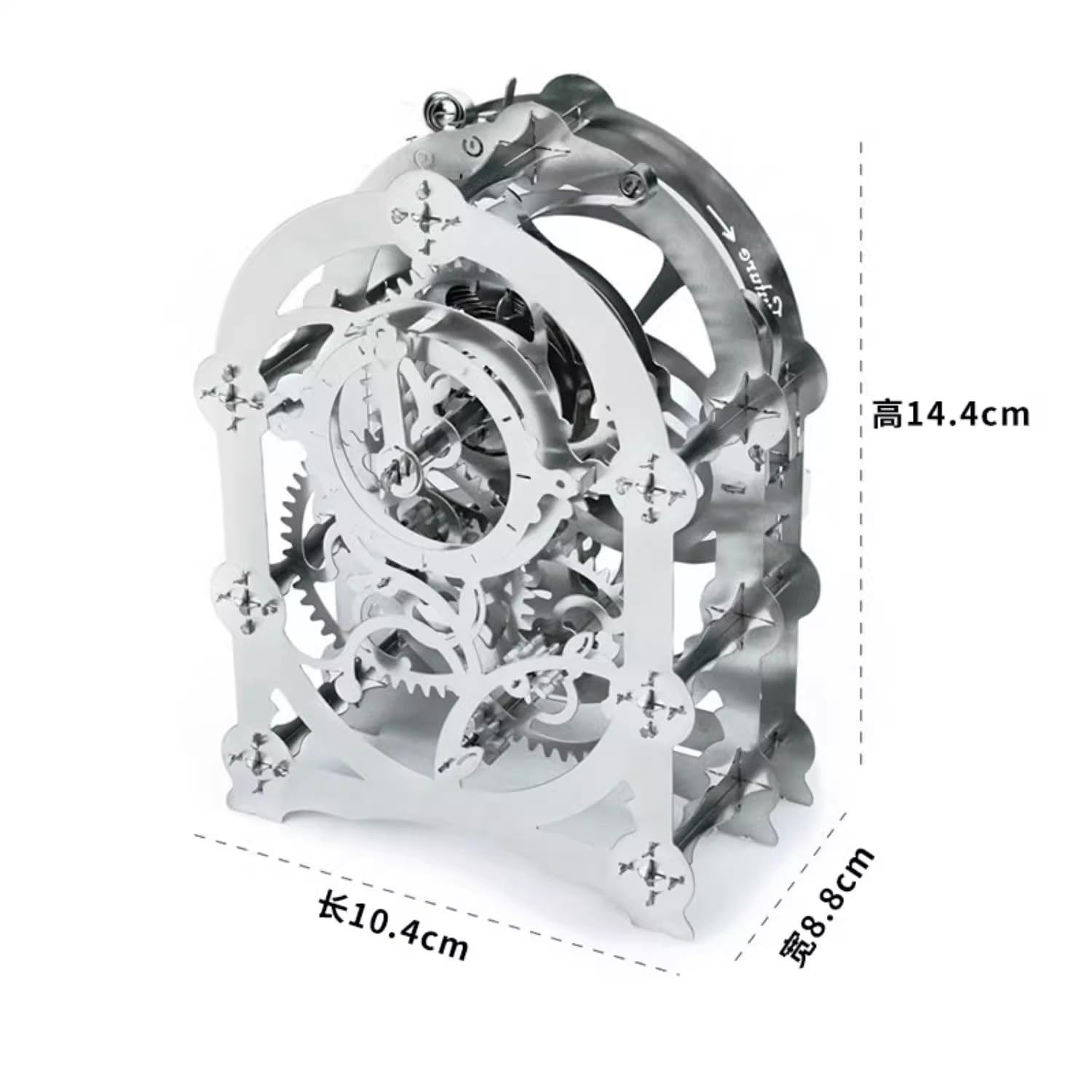 Zestawy modeli mechanicznych 3D z metalowymi łamigłówkami, zestawy modeli do samodzielnego montażu, dla dorosłych Zestawy modeli zegarów, stwórz własne puzzle dekoracyjne do domu 62 szt.