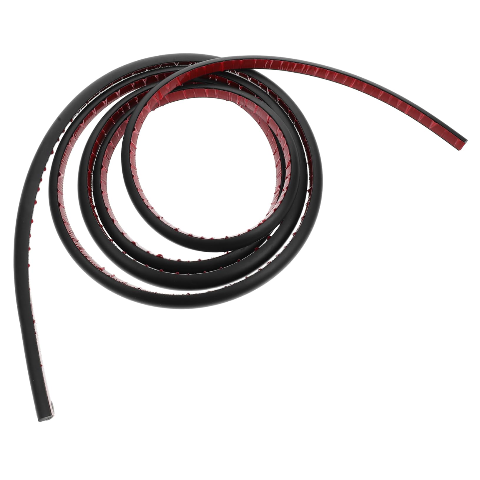 KICHOUSE PVC Caulking Tape Peel and Stick Molding Trim Decorative Strip for Stairs Corners Bathtub Curve Edging 3m Length Black