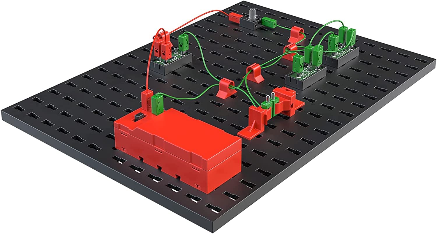 fischertechnik E-Tronic kit di esperimenti elettronici 9+ anni, 16 modelli | Set sperimentale 559883 giocattolo educativo, acquisire le nozioni di base dell'elettronica e della progettazione di circuiti