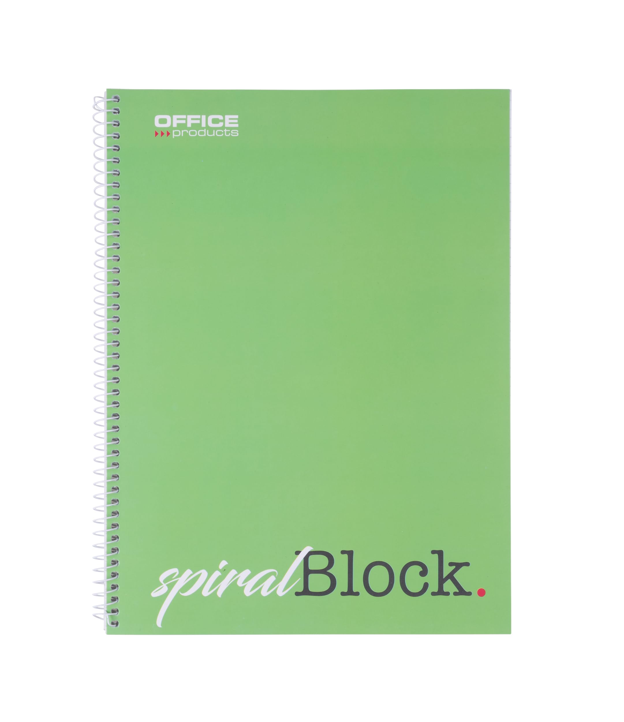 Bloc-notes A5 à carreaux OFFICER PRODUCTS lot de 10 100 feuilles 200 pages
