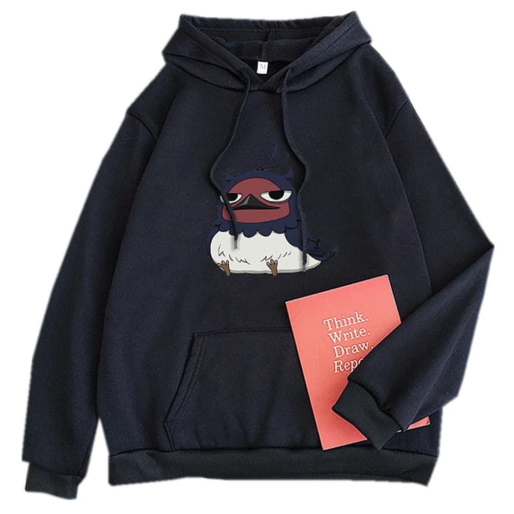 Charous Unisex Black Anime Clover Cosplay Nero Cartoon Print Hoodie, Casual Thickened Soft Sweatshirt Used For Manga Fans