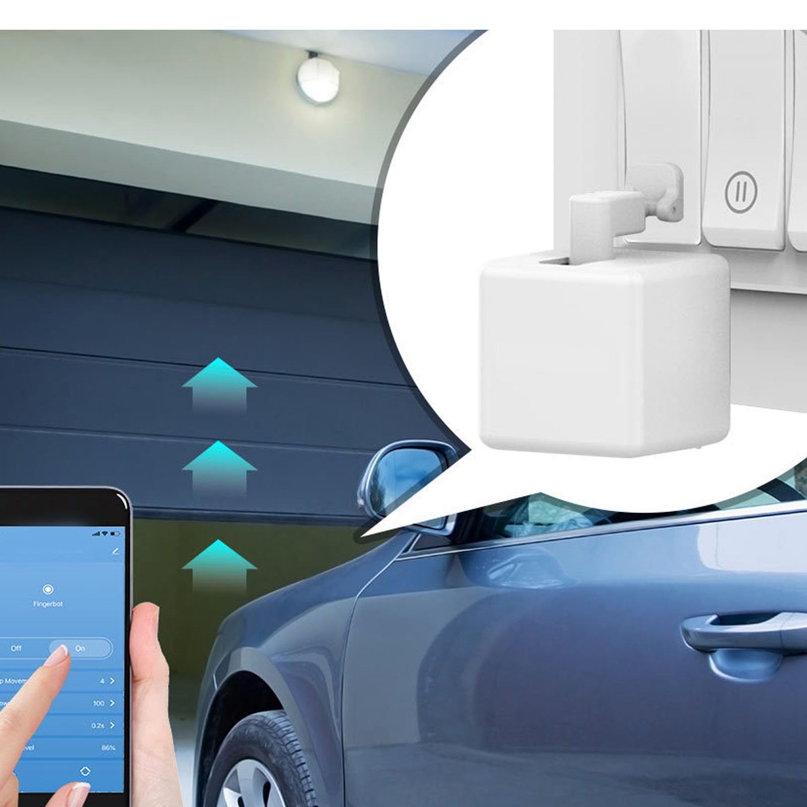 Pulsador de Botón de Interruptor, Crear Grupos Bot de Pulsador de Botón de Interruptor de Luz Inteligente Inalámbrico, Gadgets de Hogar Inteligente de Aplicación(3 Rd Generation Bt)
