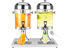 4.4 Gallon Drink Dispenser for Parties and Commercial Use, With Ice Core