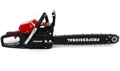 Miniatura 3 de Motosierra a gas de 2 tiempos de 62 CC, motosierra de barra de 20 pulgadas, motosierra de gas de 12500 rpm, motosierra de cadena de gasolina de mano