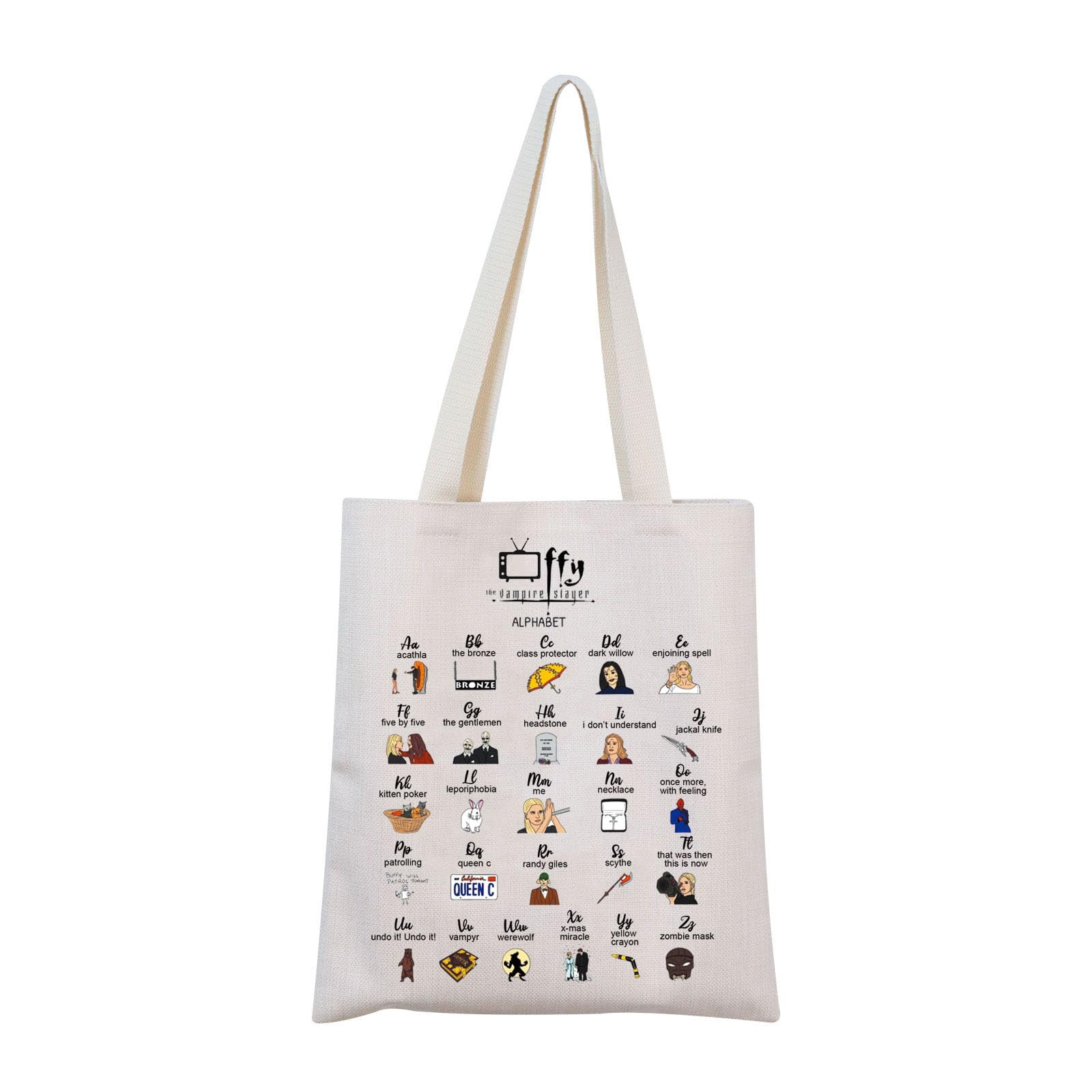 MNIGIU BTVS Tv Show Inspired Gift Buffy Vampire Gift Vampire Tote Bag BTVS Merchandise