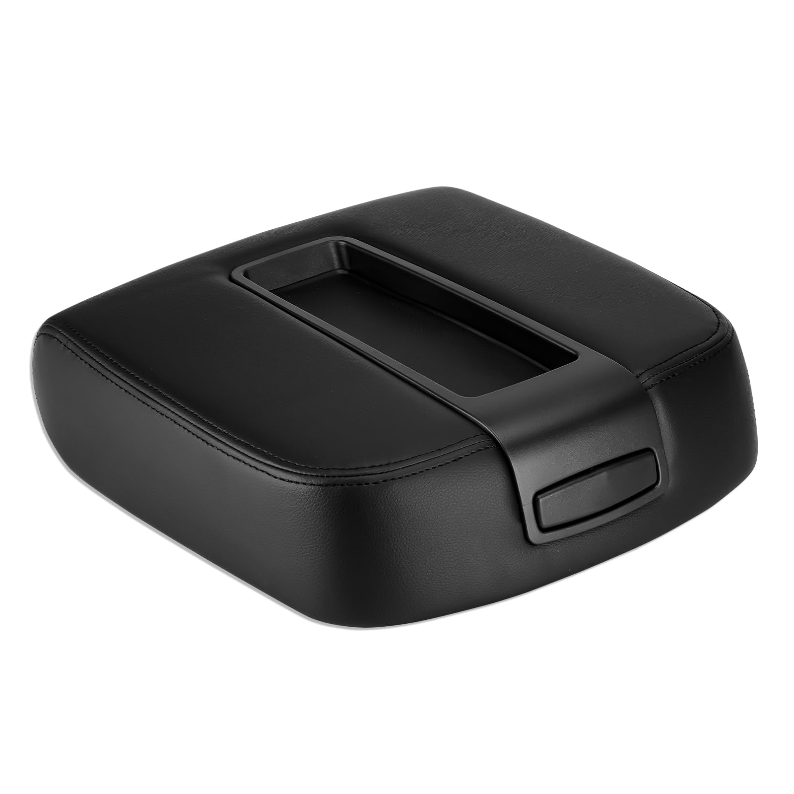 Black Center Console Armrest Lid Box Cover Fits for 2007-2014 Chevy Silverado Avalanche Tahoe Suburban, GMC Sierra Yukon XL Replace for 15217111 15941534 19328718, Durable and Easy Installation