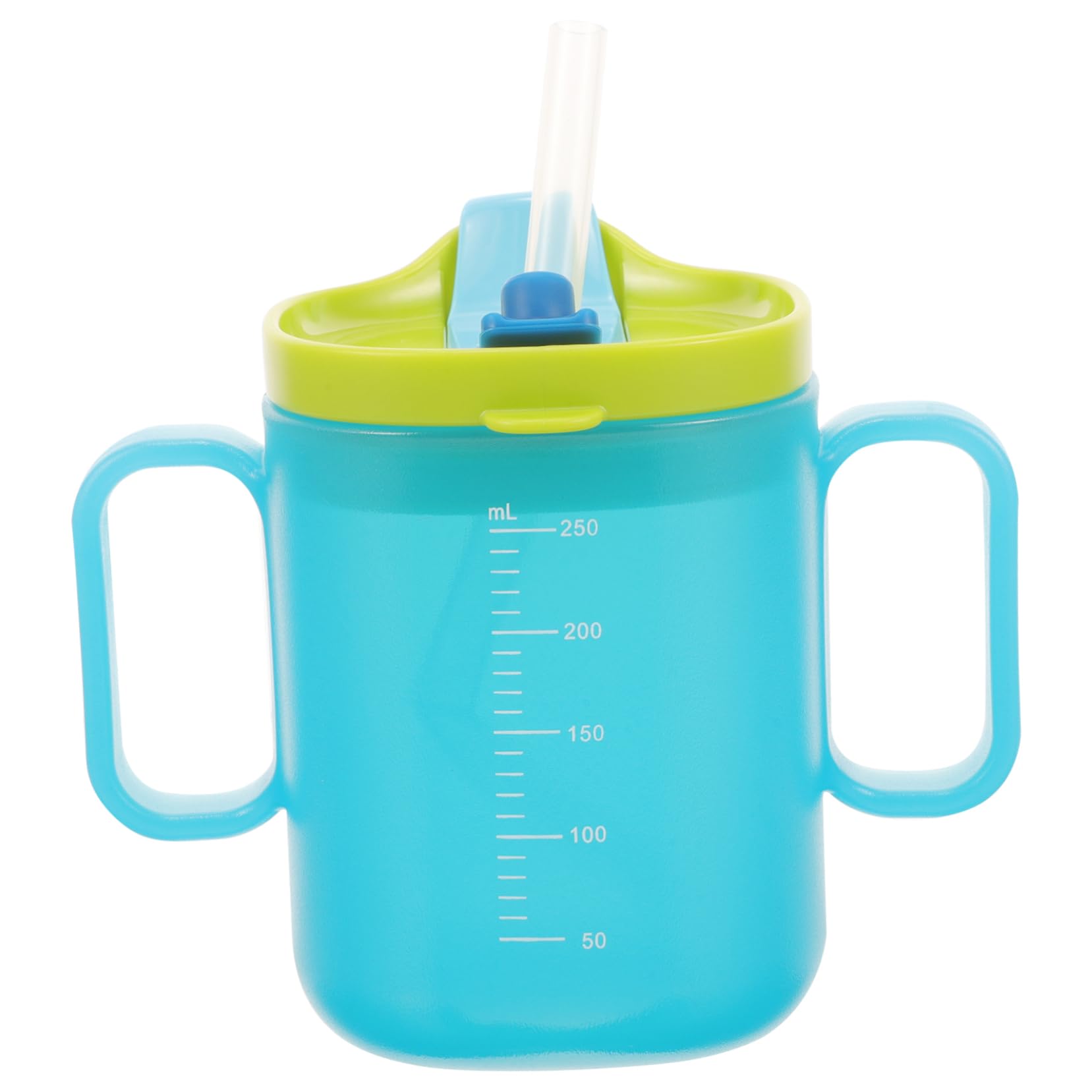 ERINGOGO Ergonomic Learning Cup for Disabled Adults Spill Proof Maternity Drink Water Cup Straw
