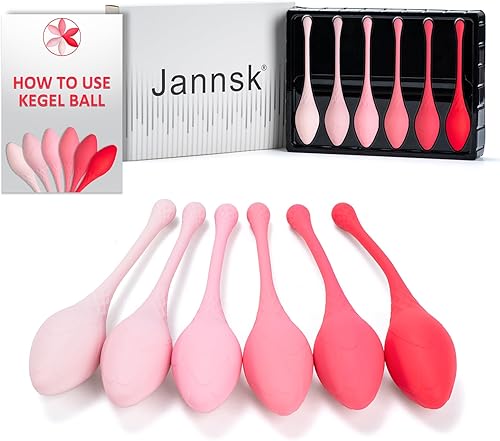 Jannsk Kegel - Pelota de fitness para mujer, recomendada por médicos para ejercicios de fortalecimiento y estiramiento del suelo pélvico, productos