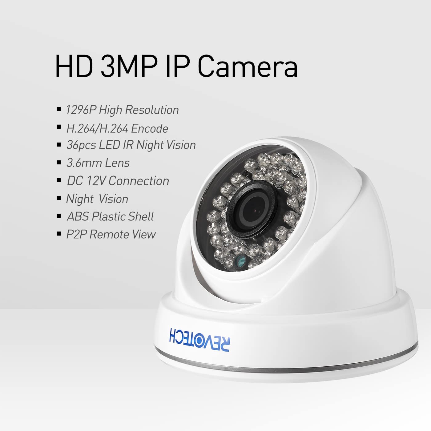Webcam Sicurezza 3MP Indoor H.265 Night Vision - Dettaglio