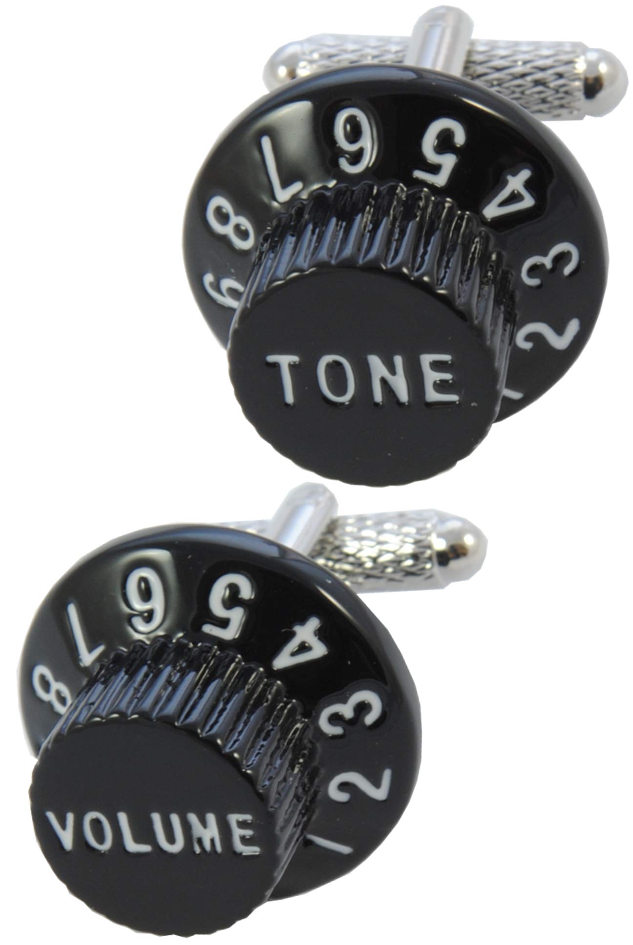Cufflinks for Men Music - with Box - Novelty Metal Designer Fun Cufflinks - Solid Brass Metal - Music and Film - One Pair