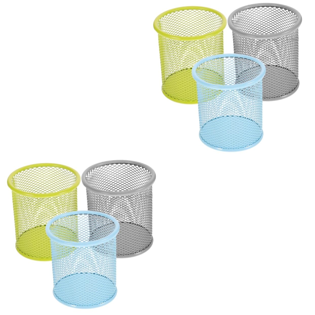 VILLCASE 6pezzi Portapenne Per Scrivania Organizer Versatile e Giallo Design e Decorativo