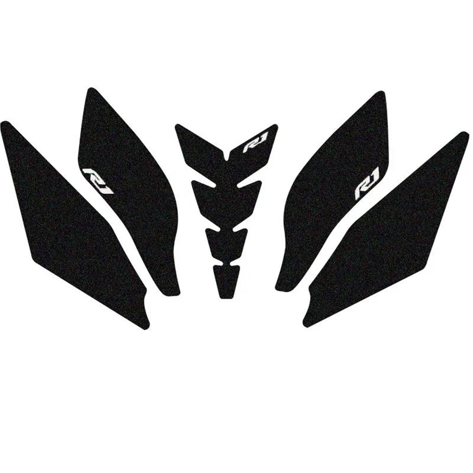 Motorcycle Side Fuel Tank Pads Protector Stickers Grip Traction Pad for Yamaha YZF R1 R1M YZFR1 2015-2021 Fishbone Tank Pad(Color6)