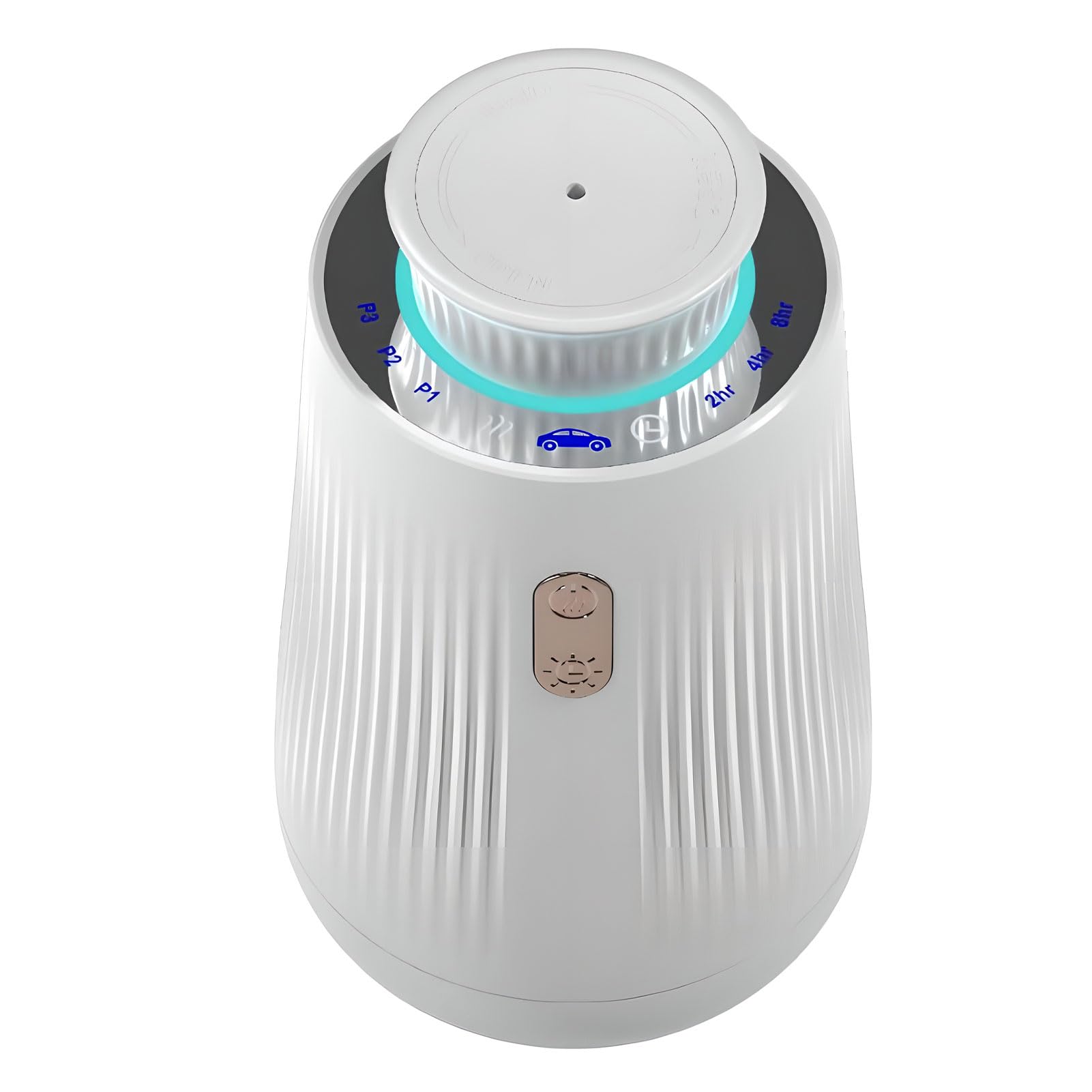 Diffusore intelligente per auto Air, deodorante per auto da 10 ml con accensione/spegnimento automatico, batteria ricaricabile, sensore di vibrazione intelligente, per casa, camera, ufficio silver