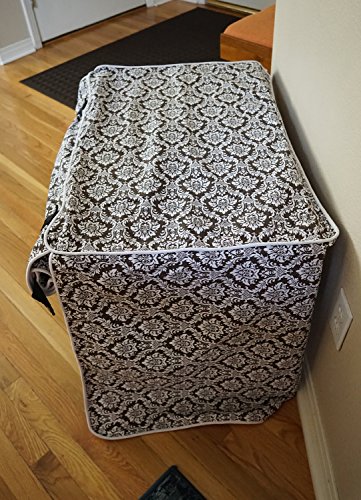 528zone Designer Brown Damask Dog Pet Wire Kennel Crate Cage House Cover (Small, Medium, Large, XL, XXL) (Small 24x18x21… - Image 6