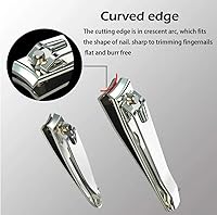 Vista 2 de Juego de cortaúñas, cortaúñas de pies, cortadores de uñas, cortaúñas de acero inoxidable para dedos de los pies (grande y pequeño)