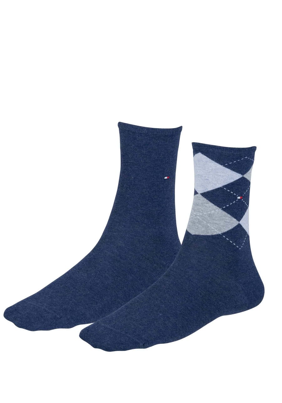 kadın TH WOMEN CHECK SOCK 2P çorap