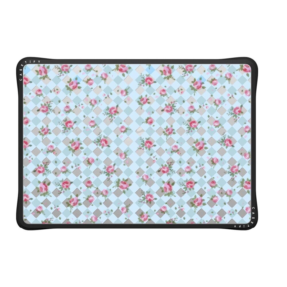 CASETiFY インパクト ケース MacBook Air 13" (M2 - M5) - Floral Gingham - Blue