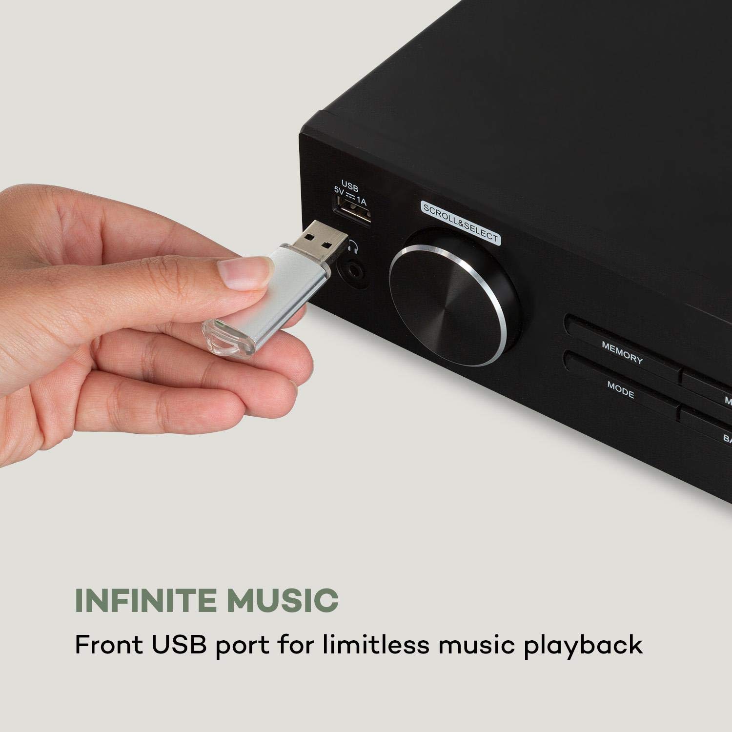 auna iTuner CD HiFi Receiver CD Player, HiFi Sytsem with