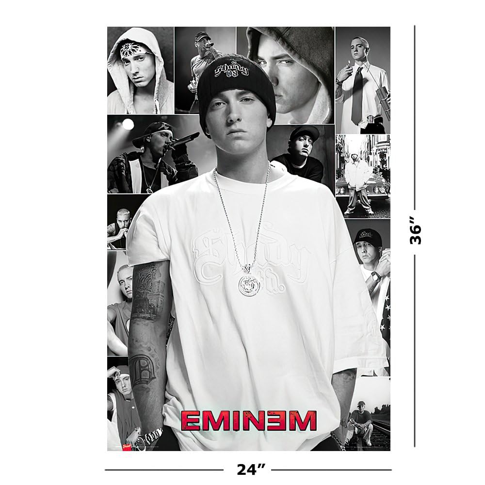 Amazon.com: Bundle - 2 Items - Eminem Collage Poster - 91.5 x