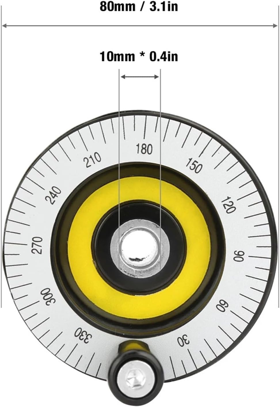 80mm Hand Wheel Scale Handwheel Machinery Accessaries 1Pcs