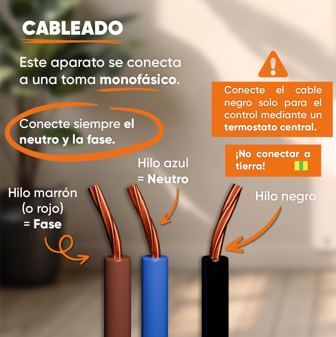 BESTHERM - Radiador eléctrico fijo de inercia seco cerámico 1000 W Bestherm TANIN horizontal blanco