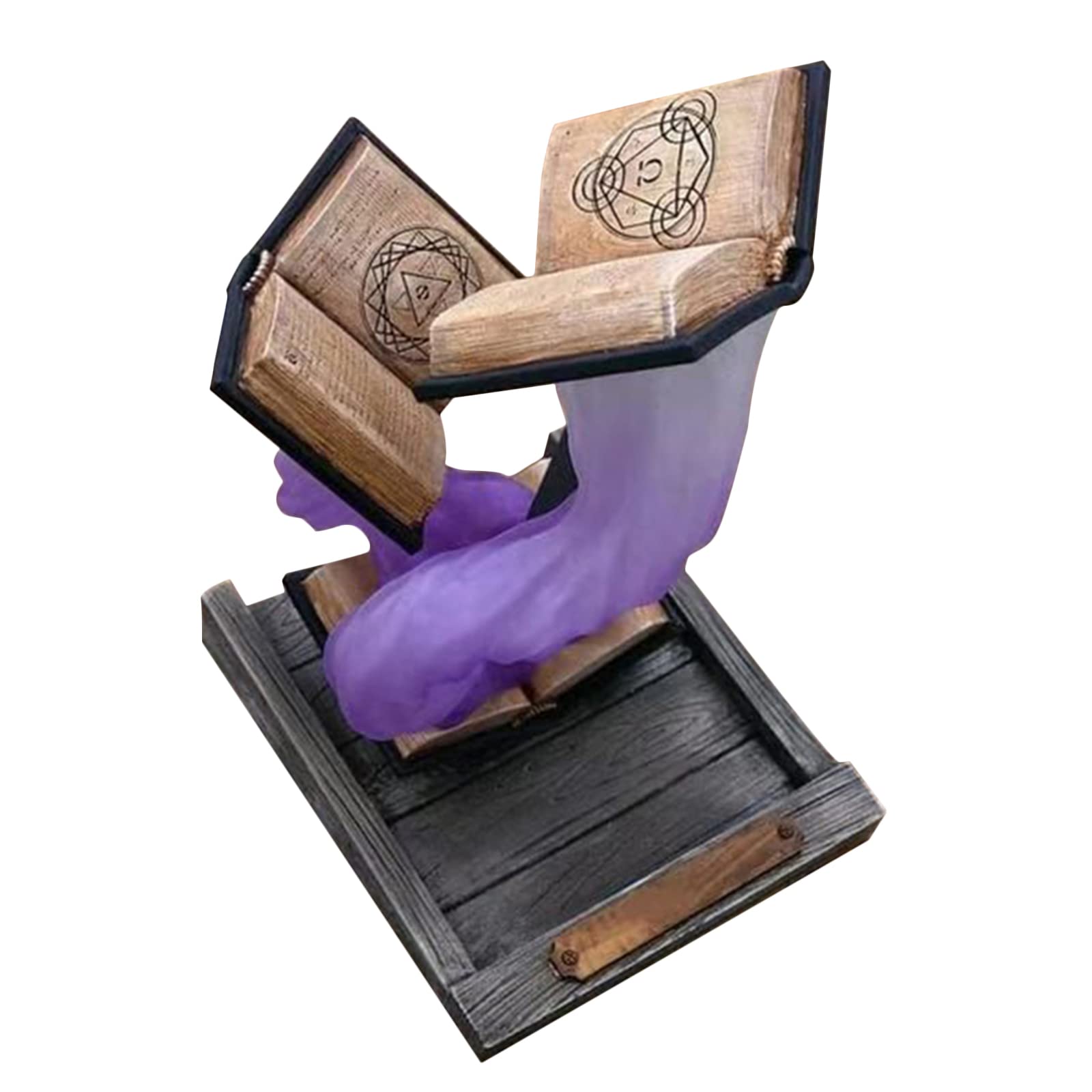 Siyano Purple Tomes Of Magic Dice Tower，Dice Tower Captivating Centerpiece，Tabletop Role Playing Game Rolling Tower With Tray