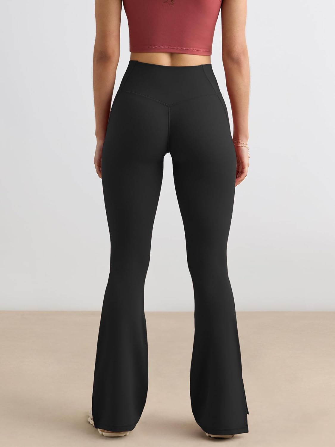 Mokoru Women's Flare Yoga Pants High Waisted Tummy Control Flared Leggings Workout Gym Bootcut Pants - Image 2