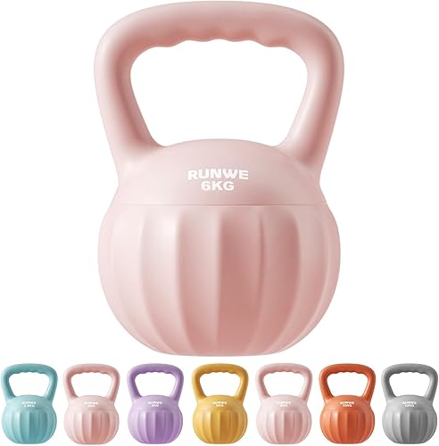 Miniatura 11 de RUNWE Pesa rusa para mujeres y hombres (se vende individualmente, no en conjunto) Varias opciones de peso y color, desde principiantes hasta 12 kg