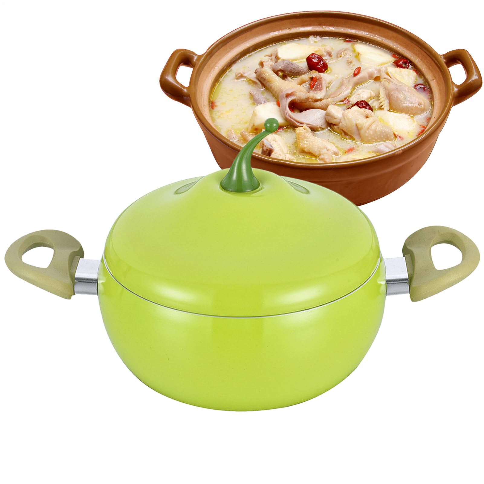 Casseruola Con Coperchio Incluso Pratico Multiuso Antiaderente A Forma Di
