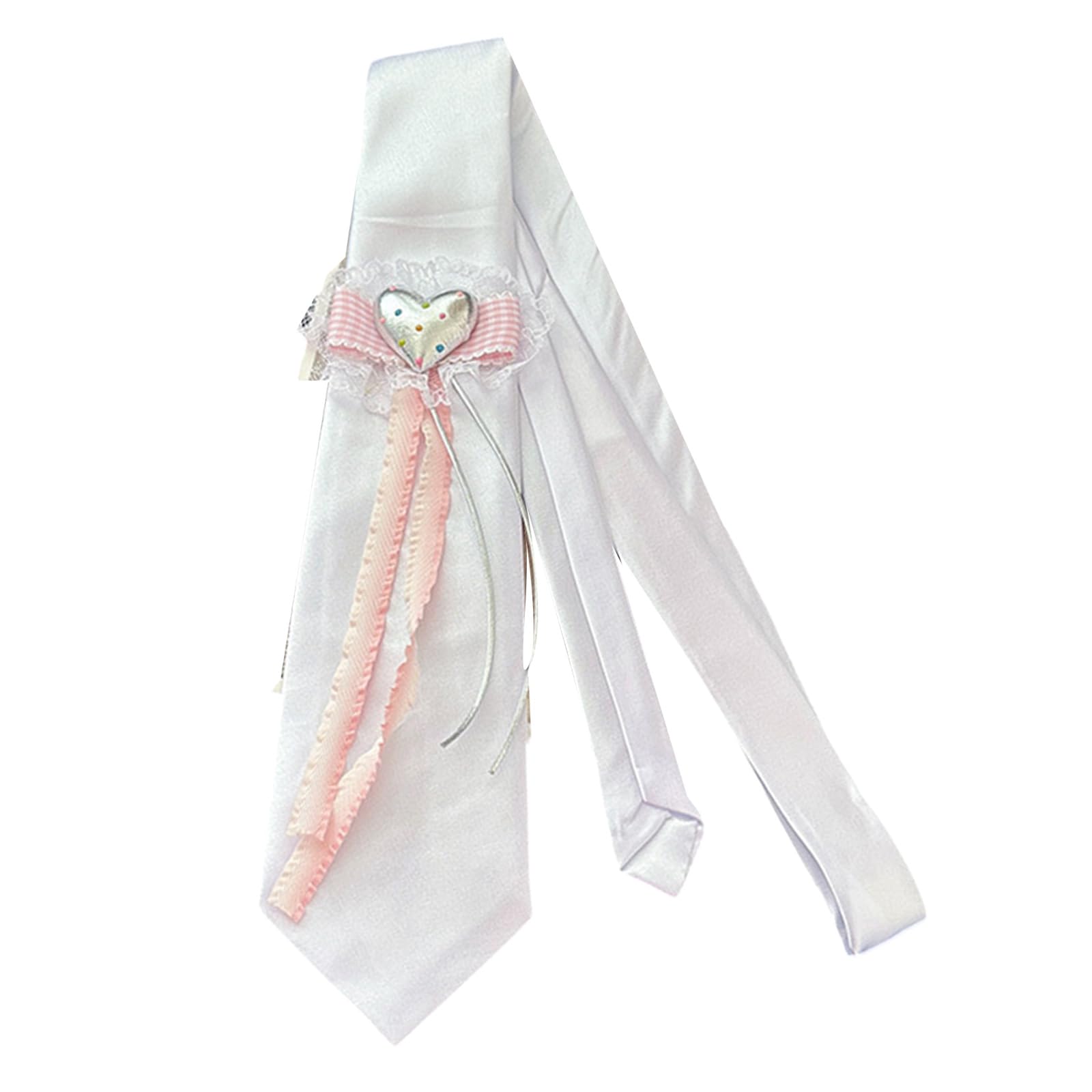 MICFENY Uniform Black Ties Star Lace Heart Collar Japan seifuku Cosplay Pre-tied Tie Schoolgirl Suit Neckwear