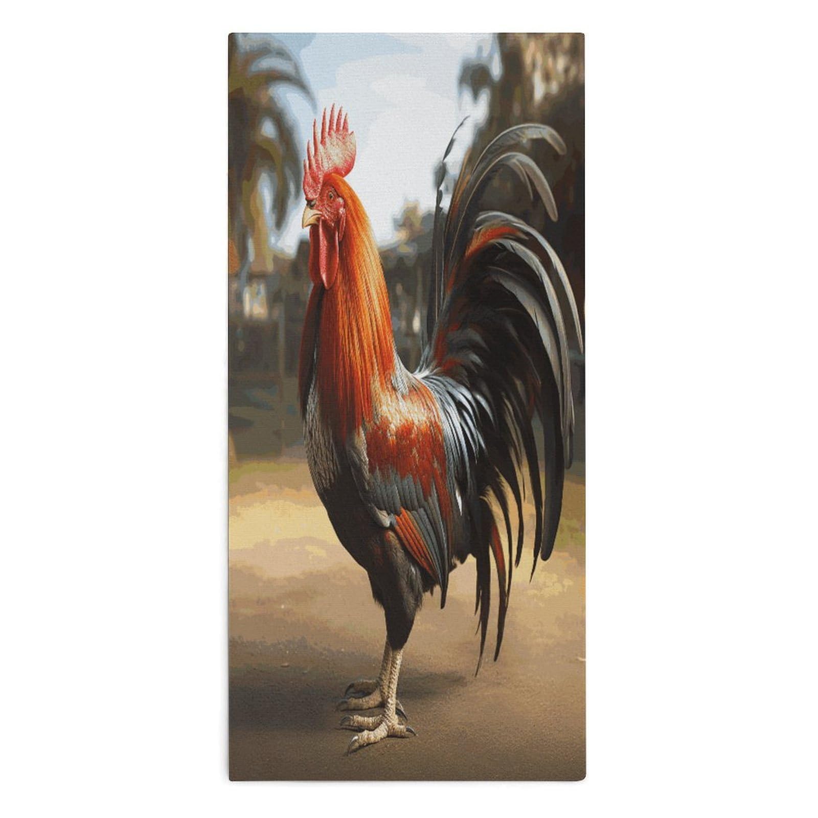 VstaDank Proud Rooster Towel Quick Dry Absorbent Towels for Beach Thin Soft Lightweight Travel Bath Towel Sand Free Super Microfiber Face Towels for Sport Bath Adults