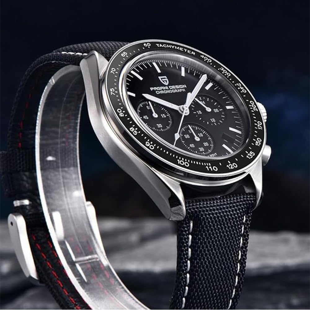 Pagani Design 1701 V3 Cronografo da uomo Quadrante al quarzo 40mm Movimento VK63 Orologio da uomo in acciaio inox a specchio zaffiro Orologio sportivo resistente all'acqua 100 metri