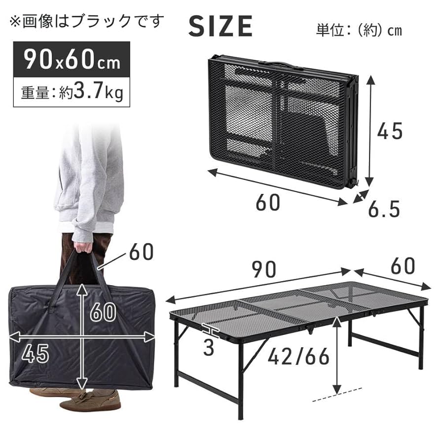 シルバー 折りたたみワイドテーブル シルバー 折りたたみワイドテーブル - メルカリ