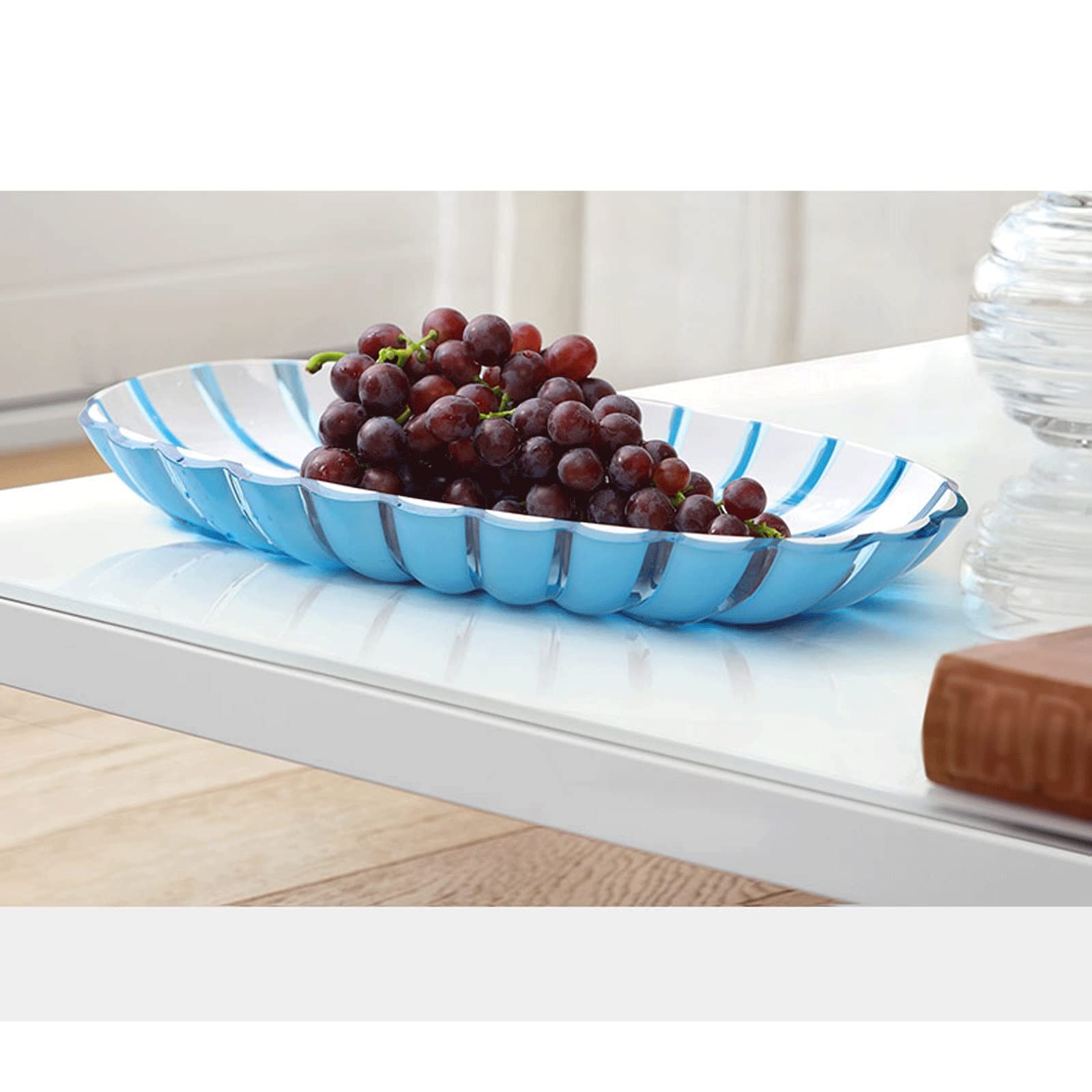 Foodservice Vassoio Vassoio for Serving Vassoio Ovale Vassoio Multiuso Vassoio Petalo Arredamento for la casa for Tutte Le Occasioni per Feste, Tavolo, Cucina (Color : A)