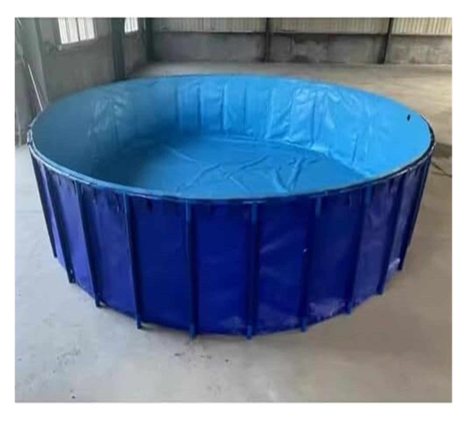 Tanque redondo para estanques de koi de lona duradera y fácil instalación (1x0,6 m)