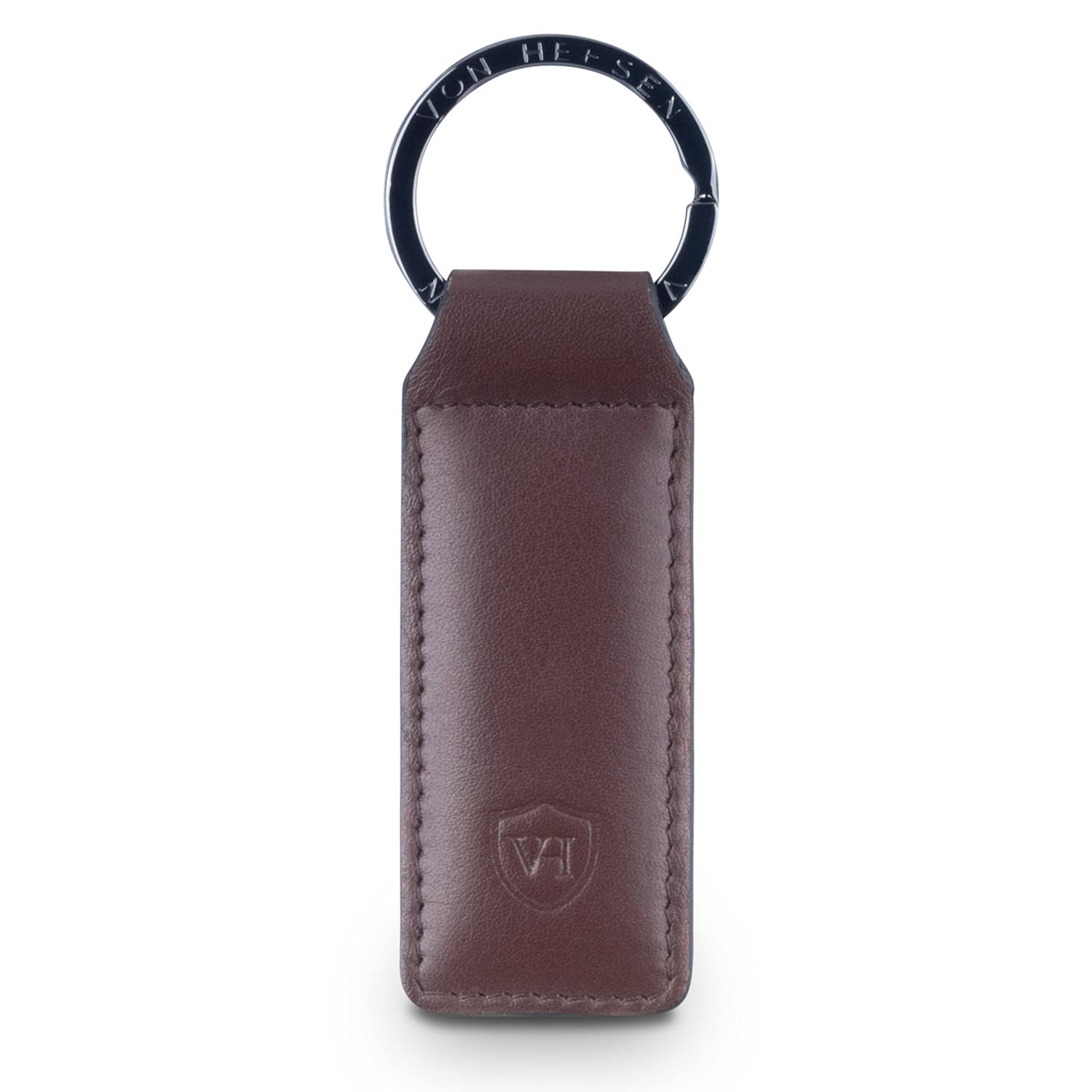 VON HEESEN® Porte-clés en cuir. - Marron - Taille Unique